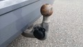 View of trailer tow-bar hitch
