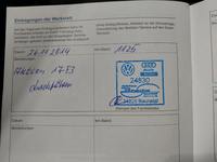 Dodatna radnja u servisnoj knjižici