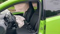 View of front seats