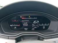 View of instrument panel