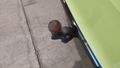 View of trailer tow-bar hitch