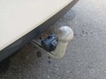 View of trailer tow-bar hitch