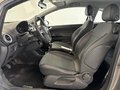View of front seats