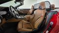 View of front seats