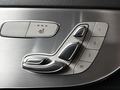 View of control buttons for electric seat adjustment