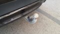 View of trailer tow-bar hitch