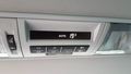 View of rear climate control switch