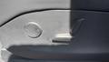 View of control buttons for electric seat adjustment