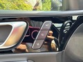 View of control buttons for electric seat adjustment