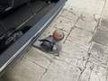 View of trailer tow-bar hitch