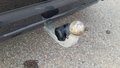 View of trailer tow-bar hitch