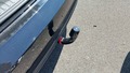 View of trailer tow-bar hitch