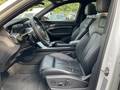 View of front seats