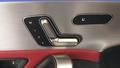 View of control buttons for electric seat adjustment