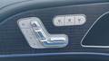 View of control buttons for electric seat adjustment