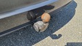View of trailer tow-bar hitch
