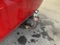 View of trailer tow-bar hitch