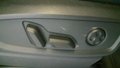 View of control buttons for electric seat adjustment