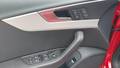 View of control buttons for electric seat adjustment