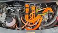 View of fittings for electric vehicle