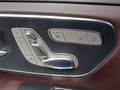 View of control buttons for electric seat adjustment