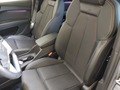 View of front seats