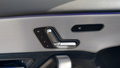 View of control buttons for electric seat adjustment