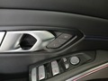 View of control buttons for electric seat adjustment