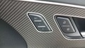 View of control buttons for electric seat adjustment