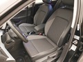 View of front seats