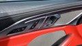 View of control buttons for electric seat adjustment