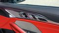 View of control buttons for electric seat adjustment