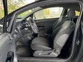 View of front seats