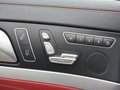 View of control buttons for electric seat adjustment