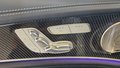 View of control buttons for electric seat adjustment