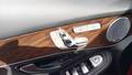 View of control buttons for electric seat adjustment