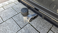 View of trailer tow-bar hitch