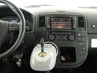 View of centre console