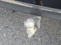 View of trailer tow-bar hitch