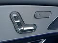 View of control buttons for electric rear seat adjustment