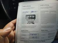 Attestation d'entretien