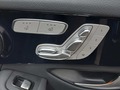 View of control buttons for electric seat adjustment