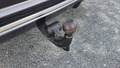 View of trailer tow-bar hitch