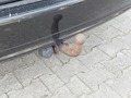View of trailer tow-bar hitch
