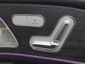 View of control buttons for electric seat adjustment