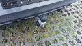 View of trailer tow-bar hitch