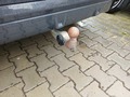 View of trailer tow-bar hitch